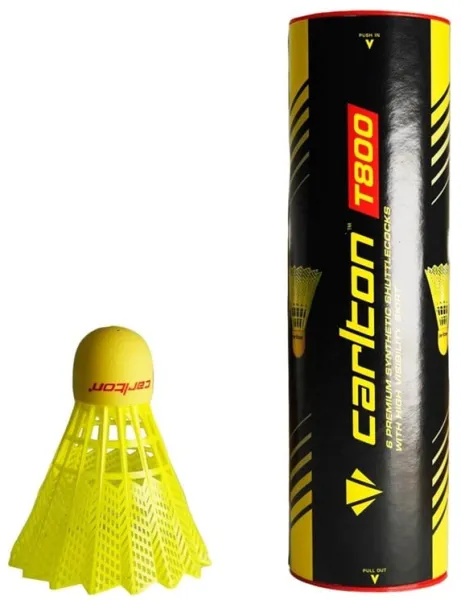 Carlton T800 Nylon Federbälle Gelb/Rot