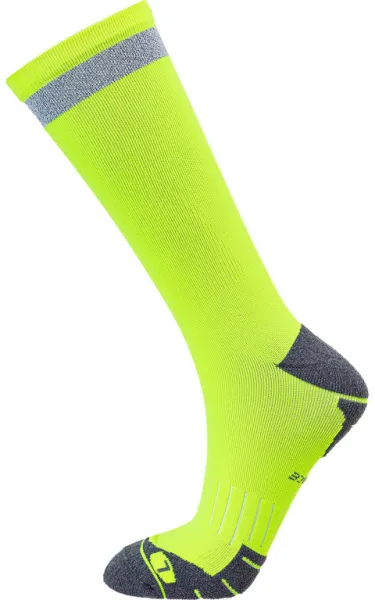 Endurance Torent Reflective Mid Length - Laufsocken - Sicherheitsgelb - Größe 39/42