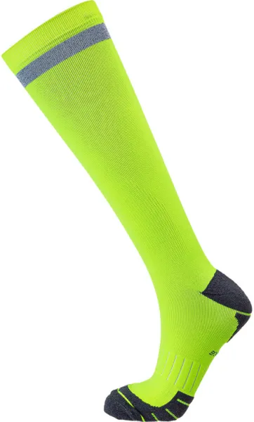 Endurance Torent Reflective Long - Laufsocken mit Kompression - Sicherheitsgelb - Größe 39/