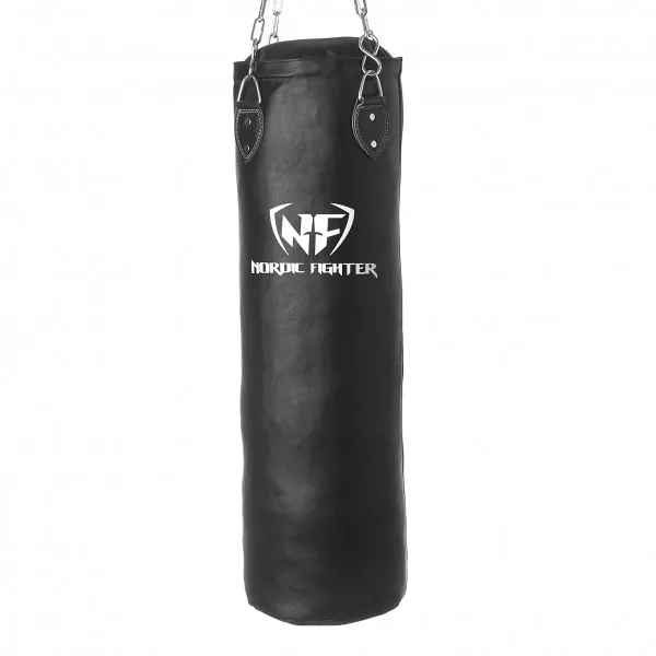 Nordic Fighter Boxsack Echtes Leder 100cm 30kg